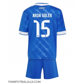 Real Madrid Arda Guler #15 Echipament de Fotbal Replică 2025-26 Copii Treilea (+ Șorturi)